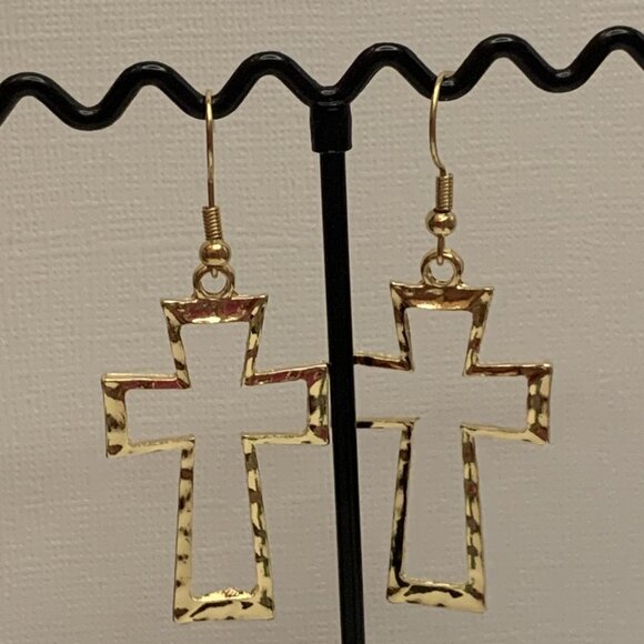 Cross Earring, Gift Idea, Christmas Earring, Religious Earring, Easter Earring - Picture 4 of 4